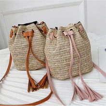Load image into Gallery viewer, Straw woven bag
