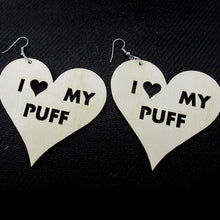 Load image into Gallery viewer, I love my Puff Earrings
