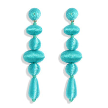 Load image into Gallery viewer, Long Woven Earrings
