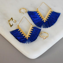 Load image into Gallery viewer, Tassel V-Shaped Earrings
