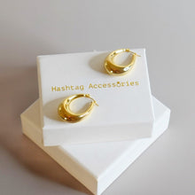 Load image into Gallery viewer, Gold  Plated Hoop Earrings
