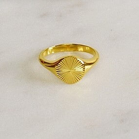 Gold Plated Sun Beam Ring