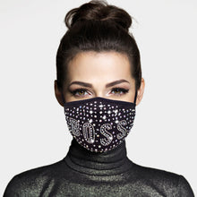Load image into Gallery viewer, Boss Rhinestone Embellished  Face Mask
